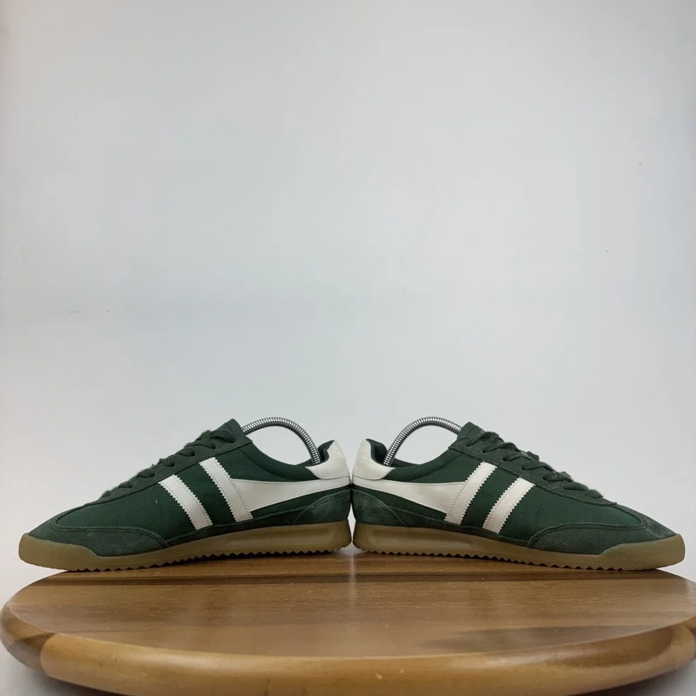 Mens Gola Tornado Evergreen Off‎ White Canvas Low Casual Sneakers Size 9 M GUC